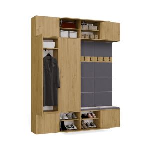 Obrazek Garderoba z podwójnym wieszakiem Hamar IV 2SZ2W dąb artisan