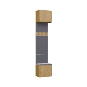 Obrazek Garderoba z podwójnym wieszakiem Hamar IV 2SZ2W dąb artisan