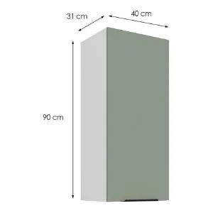 Obrazek Szafka kuchenna Aria-SA/WH anti fingerprint 40G-90 1F