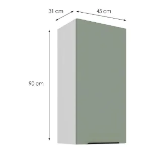 Obrazek Szafka kuchenna Aria-SA/WH anti fingerprint 45G-90 1F