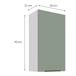 Obrazek Szafka kuchenna Aria-SA/WH anti fingerprint 50G-90 1F