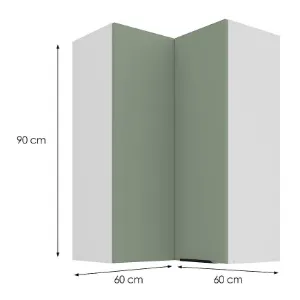 Obrazek Szafka kuchenna Aria-SA/WH anti fingerprint 60X60 GN-90 2F (90°)