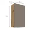 Obrazek Szafka kuchenna Aria-TA/AR anti fingerprint 50G-90 1F