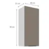 Obrazek Szafka kuchenna Aria-TA/WH anti fingerprint 40G-90 1F