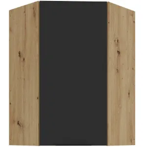 Obrazek Szafka kuchenna Aria-BL/AR anti fingerprint 60X60 GN-90 1F (45°)