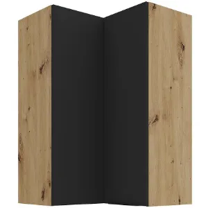 Obrazek Szafka kuchenna Aria-BL/AR anti fingerprint 60X60 GN-90 2F (90°)