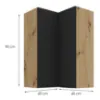 Obrazek Szafka kuchenna Aria-BL/AR anti fingerprint 60X60 GN-90 2F (90°)