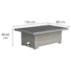 Obrazek Komplet mebli ogrodowych Bjerka 13275 grey