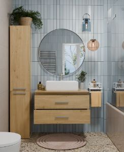 Obrazek Szafka pod umywalkę Sandra 802S dąb artisan