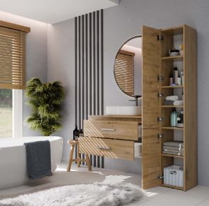 Obrazek Szafka pod umywalkę Sandra 802S dąb artisan