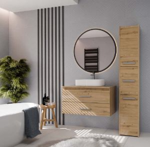 Obrazek Szafka pod umywalkę Sandra 802S dąb artisan