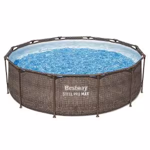 Obrazek Basen stelażowy z pompą 3,66X1m rattan 56709