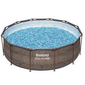 Obrazek Basen stelażowy z pompą 3,66X1m rattan 56709