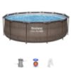 Obrazek Basen stelażowy z pompą 3,66X1m rattan 56709