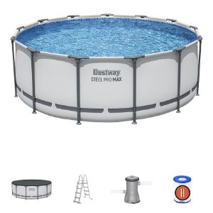 Obrazek Basen stelażowy z akcesoriami 3,96x1,22 m 5618W