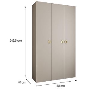 Obrazek Szafa Como 1-150 (40) kaszmir/złoty
