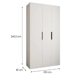 Obrazek Szafa Como 4-130 (40) biały/czarny