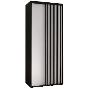 Obrazek Szafa Lanko 1-100 (45) czarny/biały