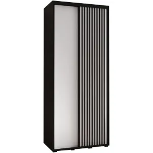 Obrazek Szafa Lanko 1-110 (45) czarny/biały