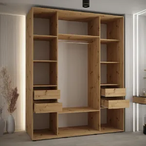Obrazek Szafa Lanko 2-200 (60) artisan/biały