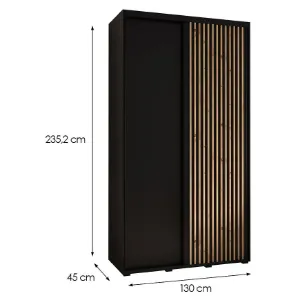 Obrazek Szafa Lanko 1-130 (45) czarny