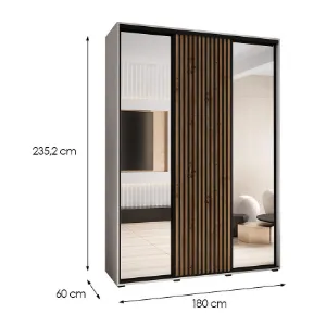 Obrazek Szafa Lanko 2-180 (60) biały/artisan
