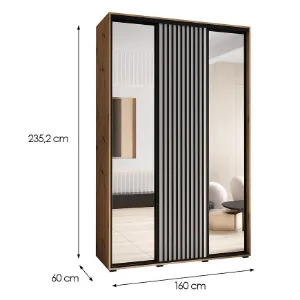 Obrazek Szafa Lanko 2-160 (60) artisan/biały