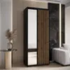 Obrazek Szafa Lanko 2-100 (60) czarny/artisan
