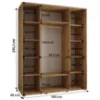 Obrazek Szafa Lanko 1-190 (60) biały