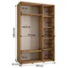 Obrazek Szafa Lanko 2-150 (45) biały/artisan
