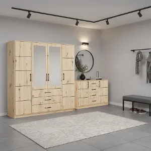 Obrazek Zestaw szafa Belluno 200 artisan + komoda Belluno 150