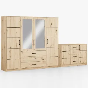 Obrazek Zestaw szafa Belluno 240 artisan + komoda Belluno 150