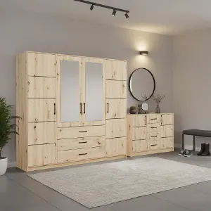 Obrazek Zestaw szafa Belluno 240 artisan + komoda Belluno 150