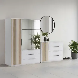 Obrazek Zestaw szafa Sorento biała 150 + komoda Sorento 120