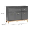 Obrazek Komoda 135 Terra Ta1 Szary Diament