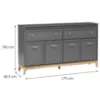 Obrazek Komoda 180 Terra Ta2 Szary Diament