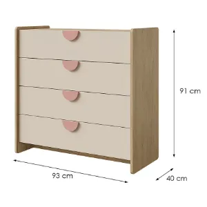 Obrazek Komoda Lexi 10 Cremona/Macadamia/Róż