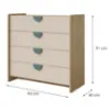 Obrazek Komoda Lexi 10 Cremona/Macadamia/Morski