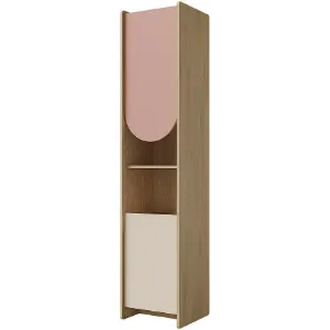 Obrazek Regał Lexi 5l Cremona/Macadamia/Róż