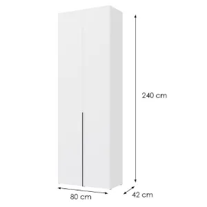 Obrazek Szafa Slim 2d S02 Biała