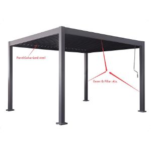 Obrazek Pawilon ogrodowy Merkury 810052 3x3x2.5 m