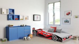 Obrazek Łóżko dziecięce FORMUŁA red 160x80 cm