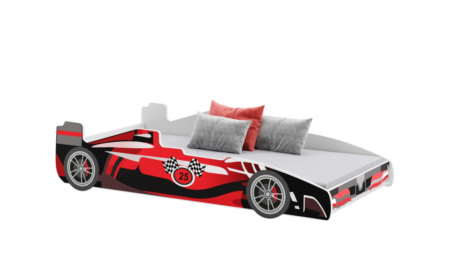 Łóżko dziecięce FORMUŁA red 160x80 cm