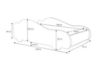Obrazek Łóżko dziecięce auto Batcar black 140x70