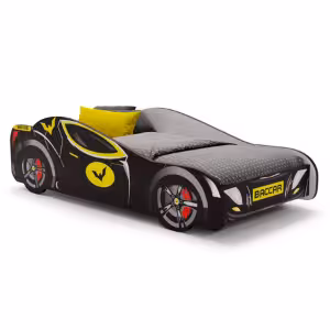 Obrazek Łóżko dziecięce auto Batcar black 140x70