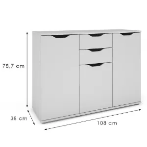 Obrazek Komoda Ines 2s 3d Biały