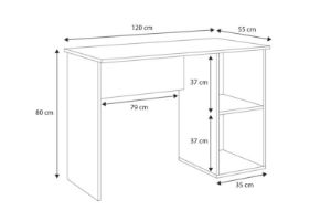 Obrazek Biurko Tako szare  120x55