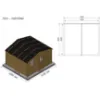 Obrazek Domek węgłowy 3.98x3.58m 71513