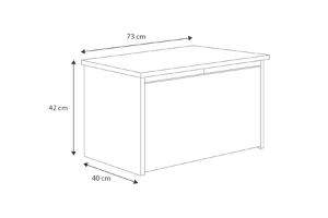 Obrazek Skrzynia na zabawki Daria z siedziskiem różowy