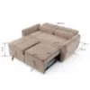 Obrazek Sofa z funkcją spania Nesta beż